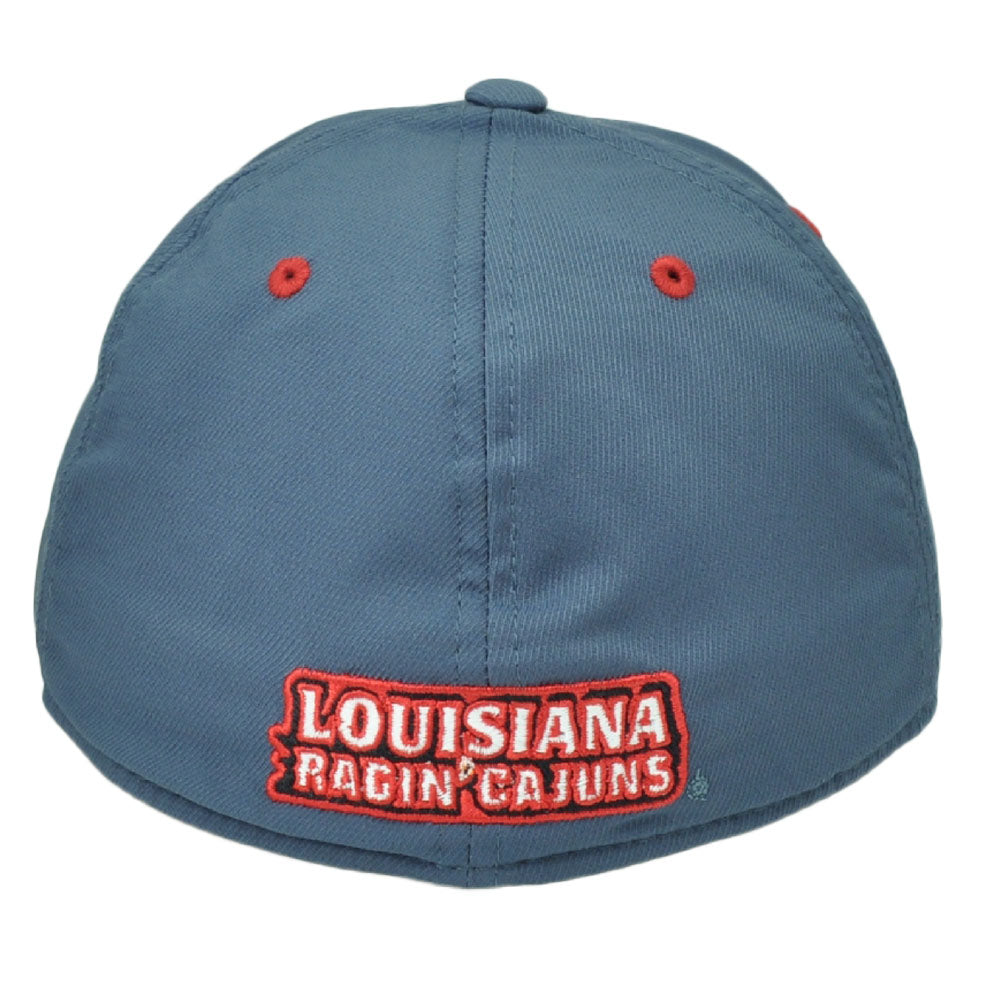 NCAA Adidas Louisiana Ragin Cajuns M553Z Gray Flex Fit Hat Cap