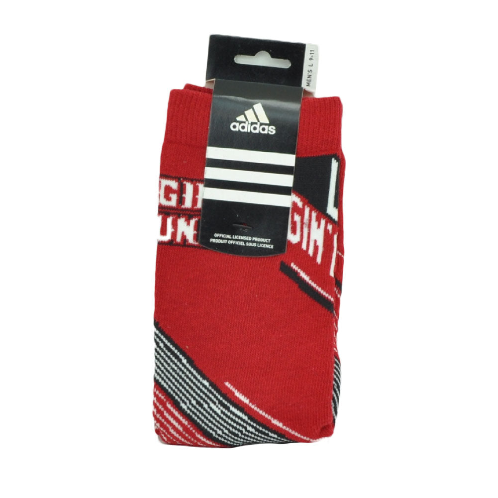NCAA Louisiana Ragin Cajuns C239Z Mens Shoe Size 9-11 Sock Long Adidas Sports