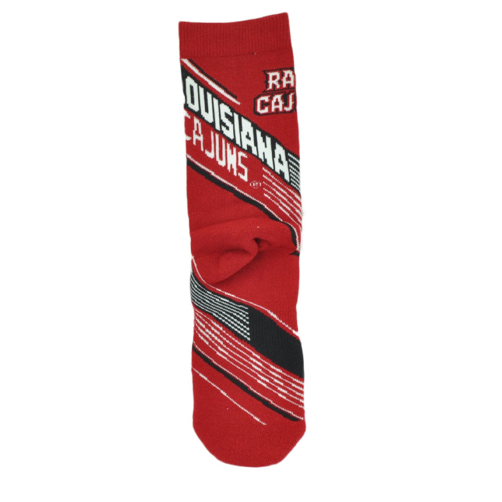 NCAA Louisiana Ragin Cajuns C239Z Mens Shoe Size 9-11 Sock Long Adidas Sports
