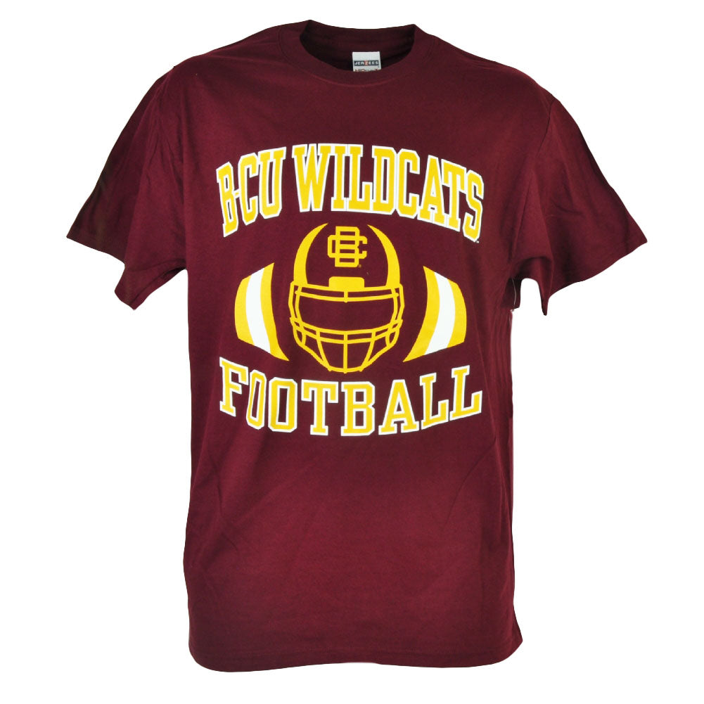 NCAA Bethune Cookman Wildcats Touchdown Short Sleeve Men Tshirt Tee Cotton