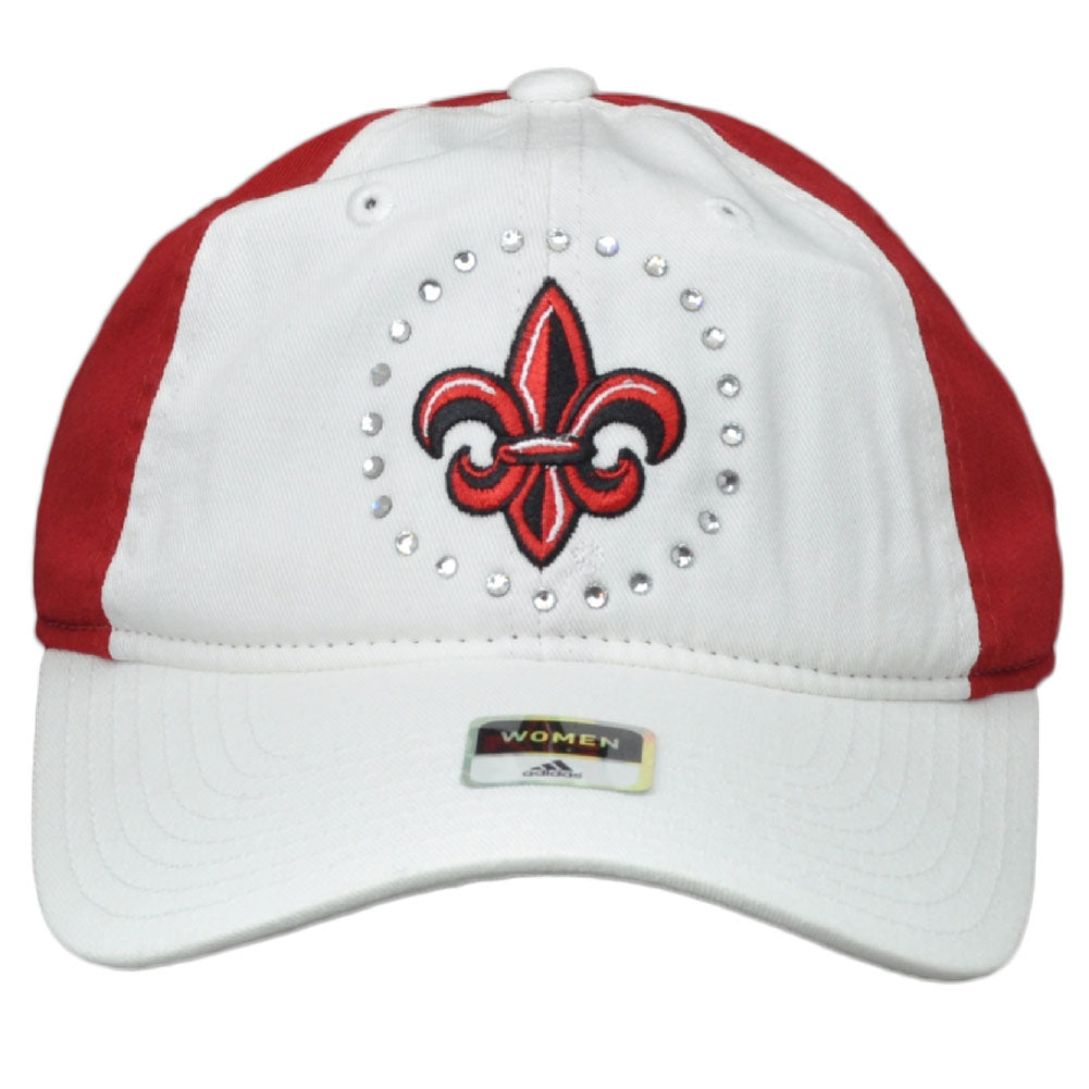 NCAA Louisiana Ragin Cajuns EW73W Rhinestone Womens Ladies Hat Cap Red White