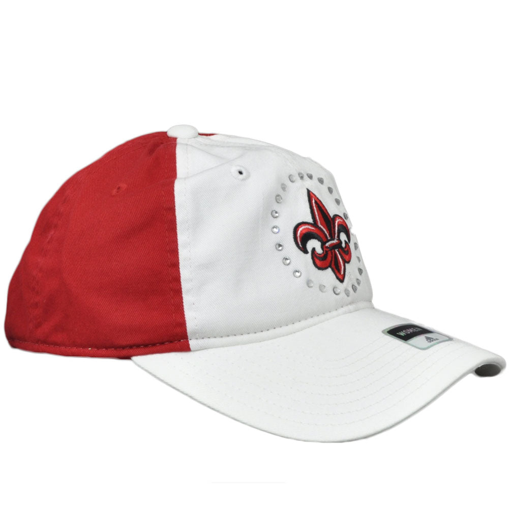 NCAA Louisiana Ragin Cajuns EW73W Rhinestone Womens Ladies Hat Cap Red White