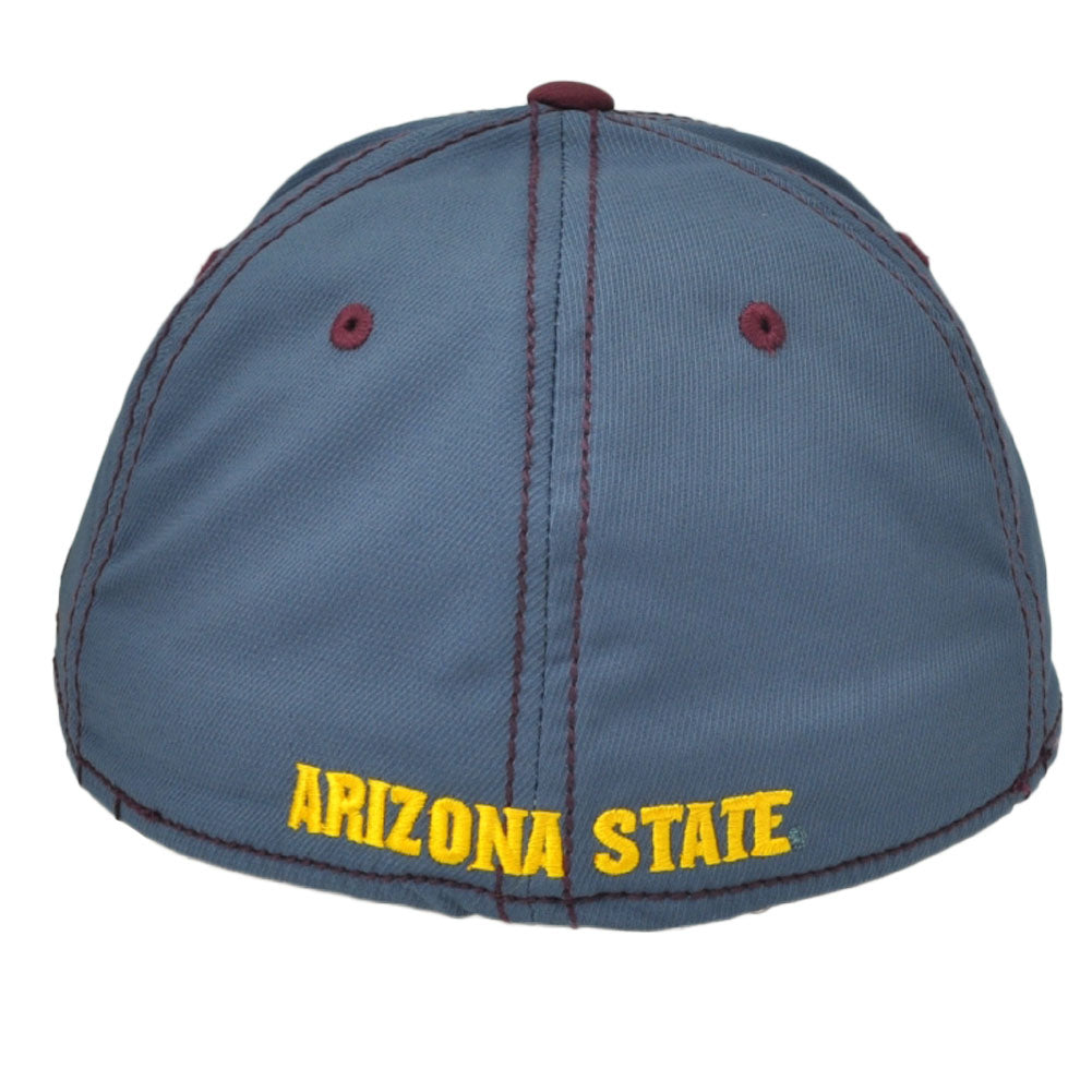 NCAA Arizona State Sun Devils M658Z Gray Structured Flex Fit Hat Cap