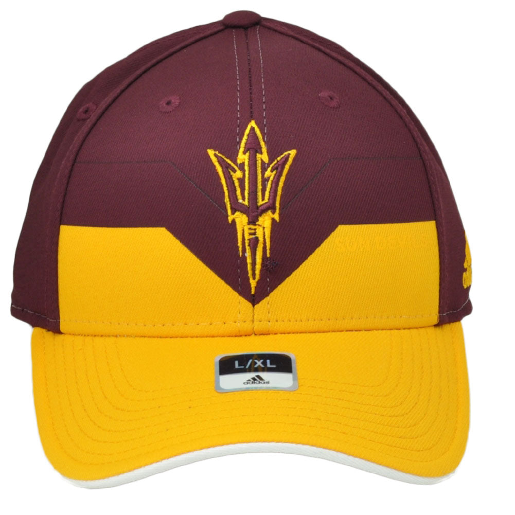 NCAA Arizona State Sun Devils M730Z Burgundy Yellow Flex Fit Hat