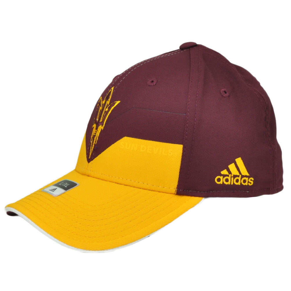NCAA Arizona State Sun Devils M730Z Burgundy Yellow Flex Fit Hat