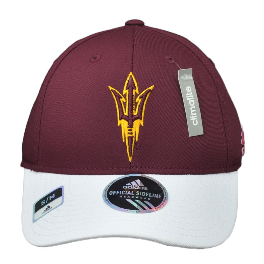 NCAA Arizona State Sun Devils M540Z Burgundy White Flex Fit Hat Cap