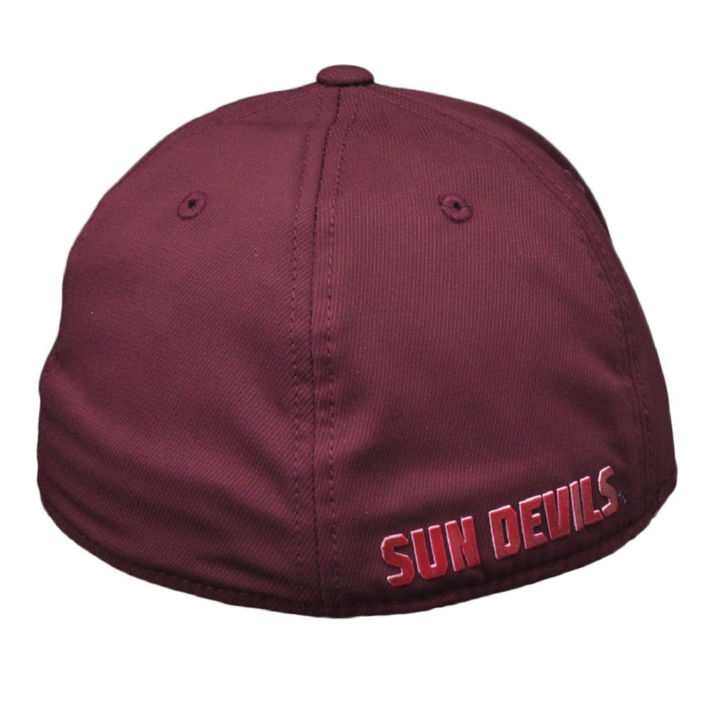 NCAA Arizona State Sun Devils M540Z Burgundy White Flex Fit Hat Cap
