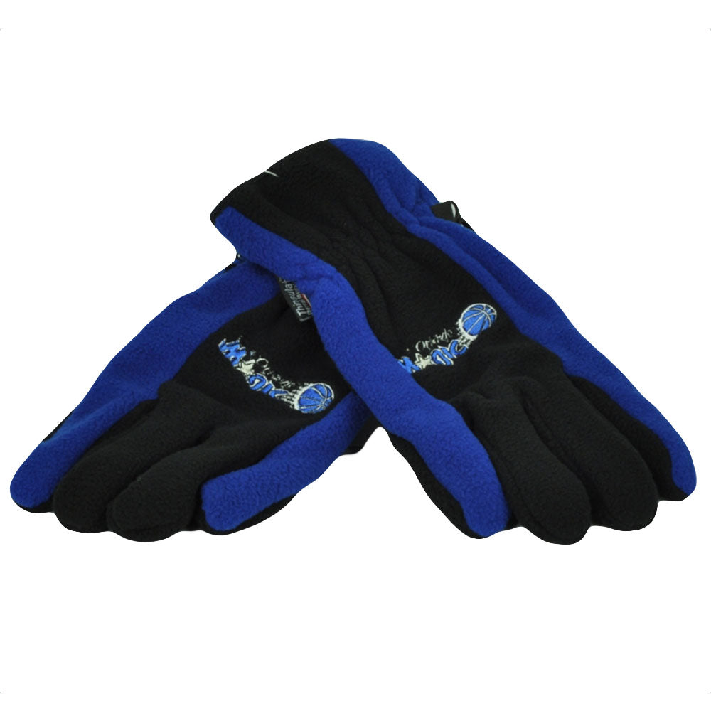 Orlando Magic Winter Fleece Gloves Thermal Insulation One Size Blue Black Mens
