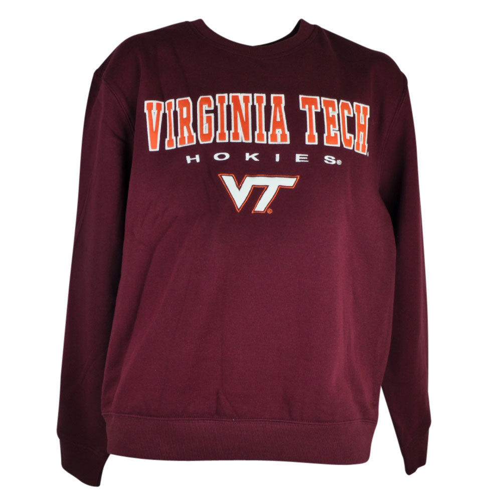 NCAA Virginia Tech Hokies Sweater Pull Over Maroon Mens Adult VT Colosseum