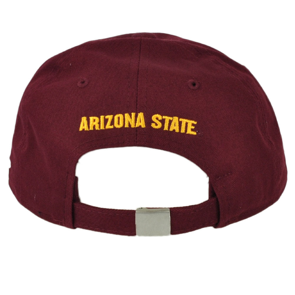 NCAA Adidas Arizona State Sun Devils QB44Q Relaxed Burgundy Hat Cap Clip Buckle