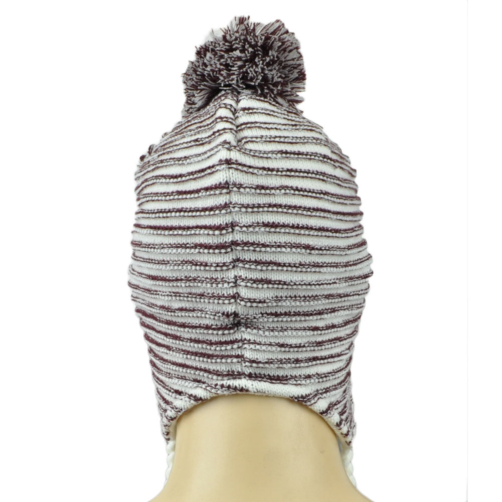 NCAA Adidas Arizona State Sun Devils KR49W Lap Lander Knit Beanie Ear Flap White