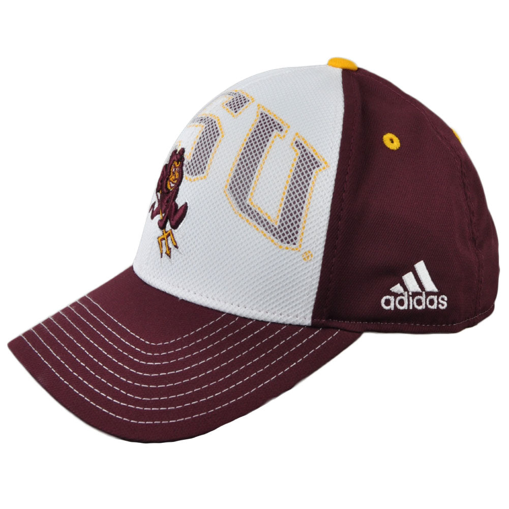 NCAA Adidas Arizona State Sun Devils VI96Z Structured Snapback Hat Cap 2 Tone