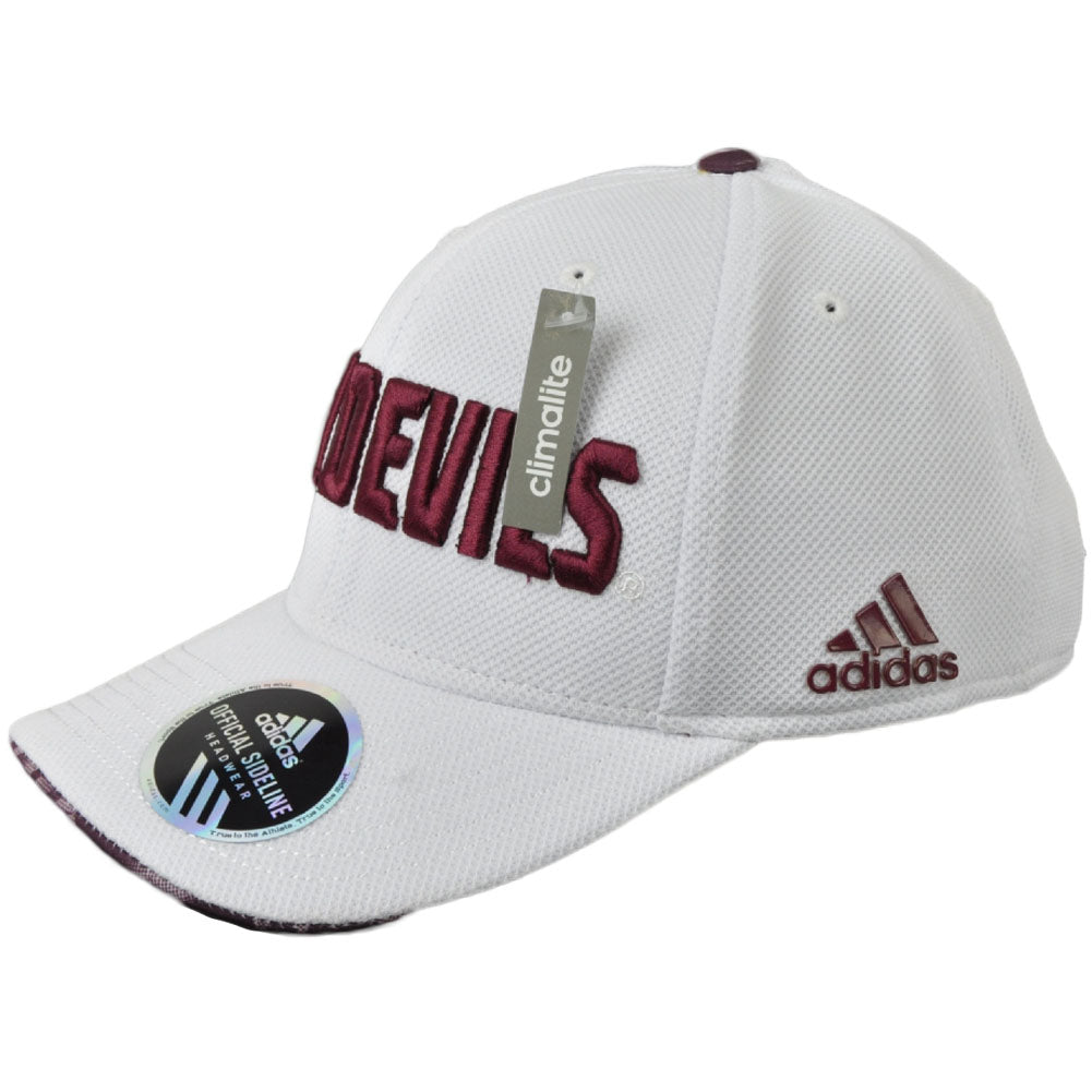 NCAA Adidas Arizona State Sun Devils VG76Z White Structured Hat Cap Snapback