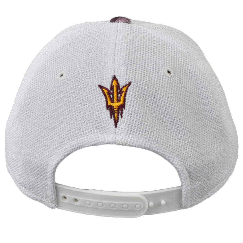 NCAA Adidas Arizona State Sun Devils VG76Z White Structured Hat Cap Snapback