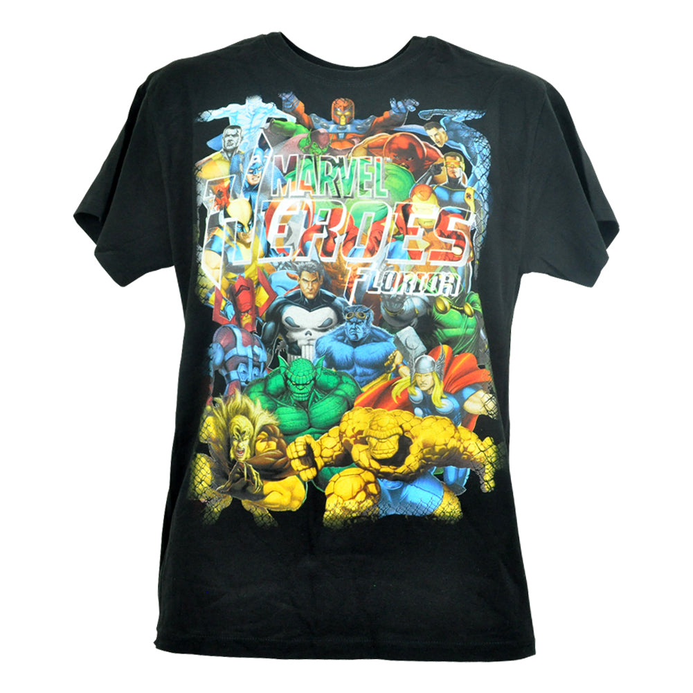 Official Disney Marvel Comics Ensemble Heroes Youth Juniors Tshirt Tee
