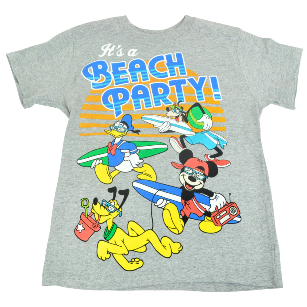 Official Disney Youth Kids Beach Party Boys Crew Vacation Tshirt 16-18
