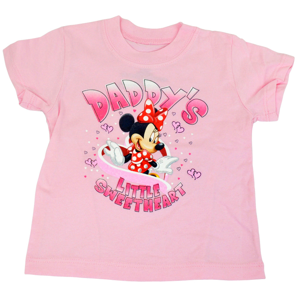 Official Disney Infant Baby Minnie Mouse Daddys Little Sweetheart Tshirt
