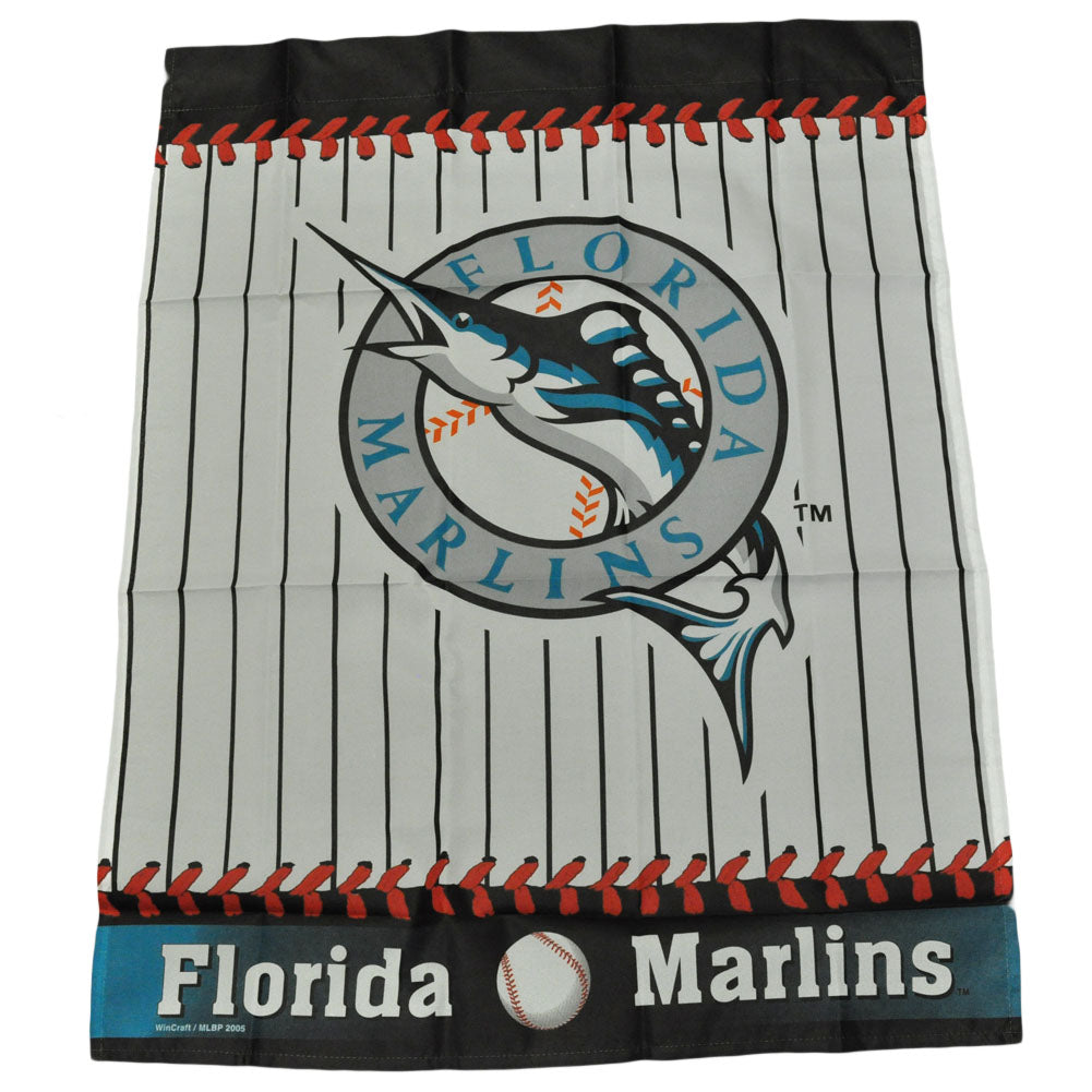 MLB Florida Marlins Baseball Old Logo Striped Vertical Flag 27 x 37 Novelty Item