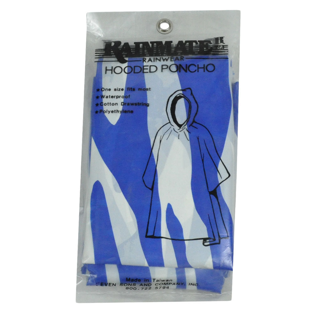 Blank Solid Unisex Novelty Striped Hooded Poncho Rain Coat Rain Wear Product