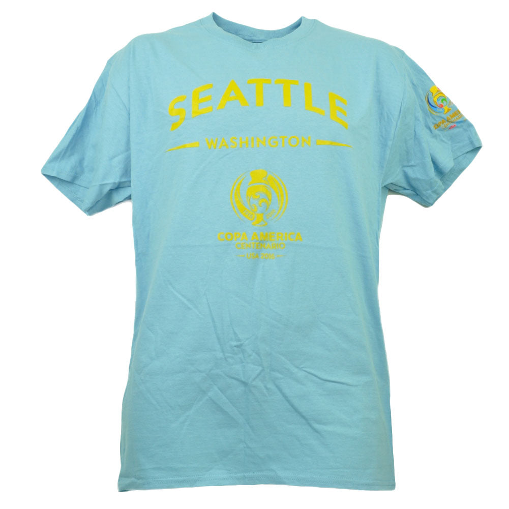 Seattle Washington Copa America Centenario 2016 Tshirt Tee Soccer Mens Blue