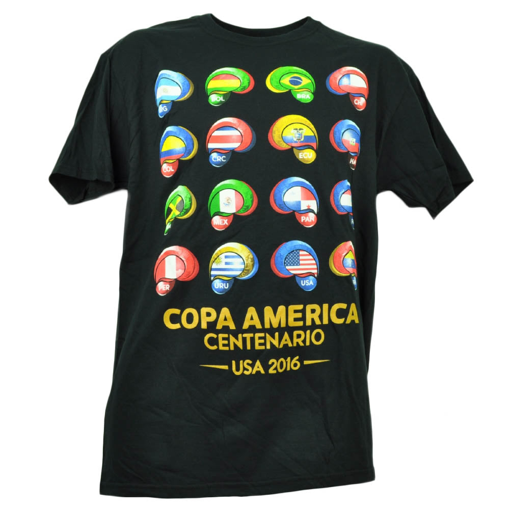 Copa America Centenario USA 2016 Tshirt Tee Soccer Futbol Mens Crew Neck LG