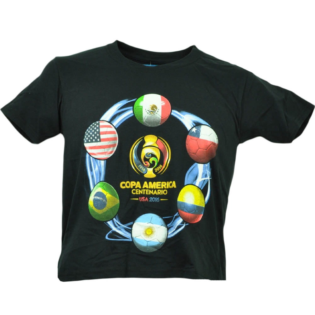 Copa America Centenario USA 2016 Tshirt Tee Soccer Futbol Kids Final Six