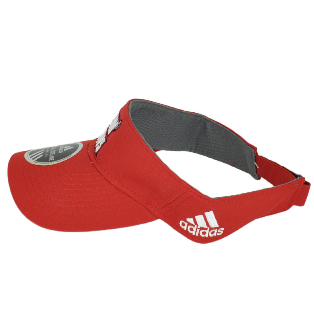 NCAA Adidas Louisiana Ragin Cajuns W788Z Red Adjustable Curved Bill Hat Visor