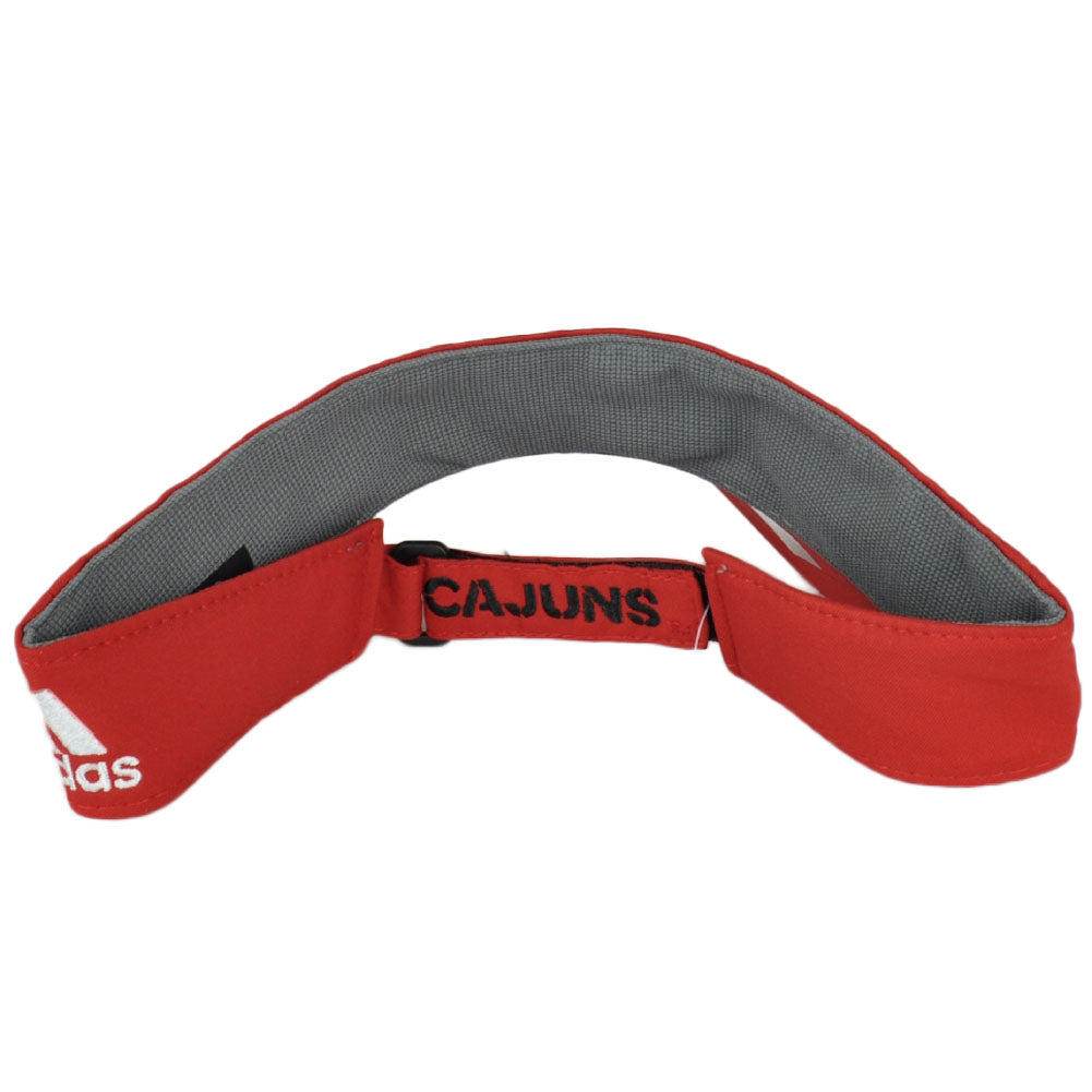 NCAA Adidas Louisiana Ragin Cajuns W788Z Red Adjustable Curved Bill Hat Visor