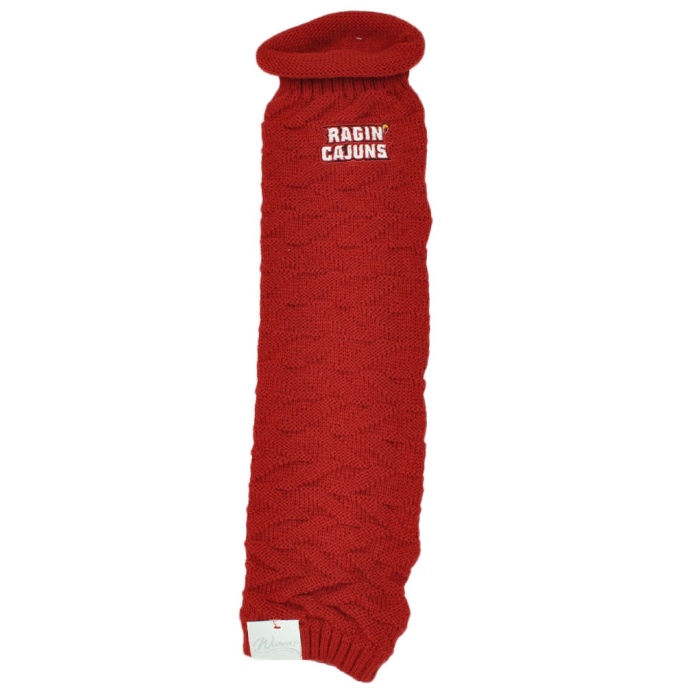 NCAA Adidas Louisiana Ragin Cajuns Y449Z Leg Warmers Womens Winter Red