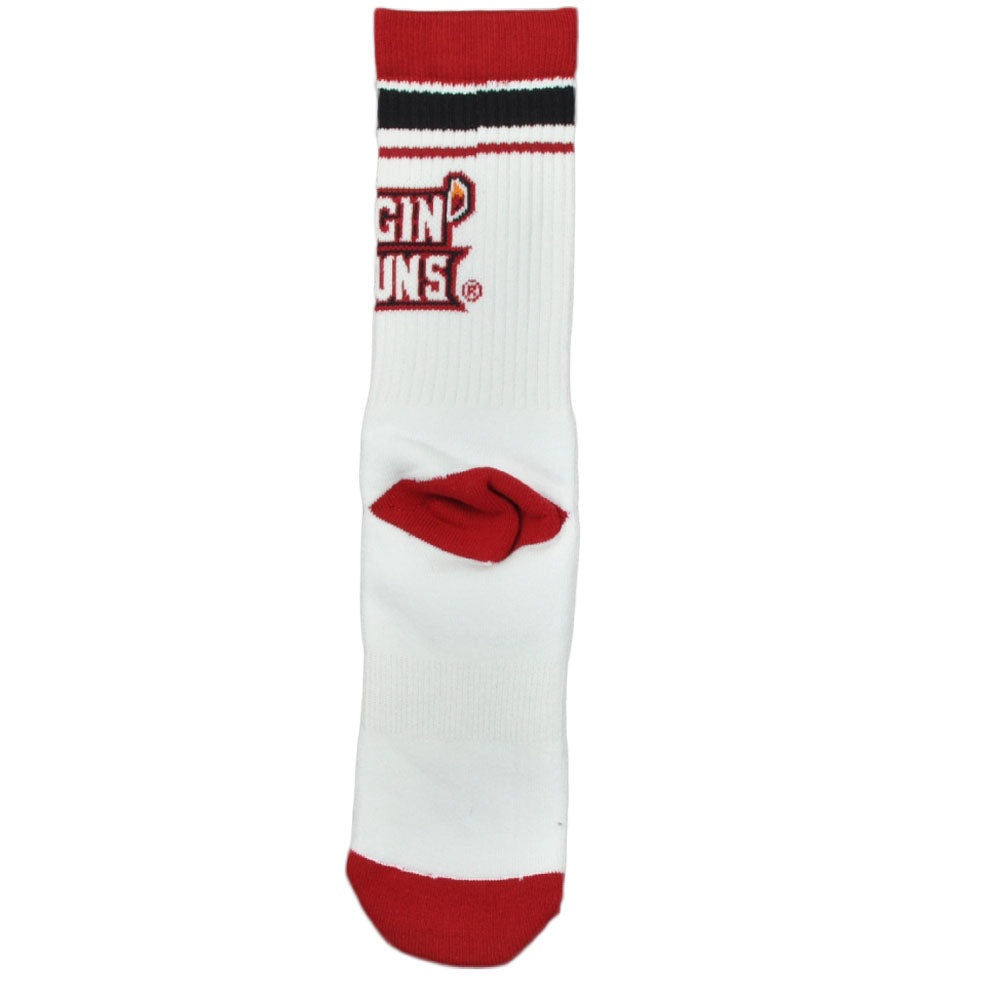 NCAA Adidas Louisiana Ragin Cajuns C240Z Long Socks Mens Shoe Size 9-11