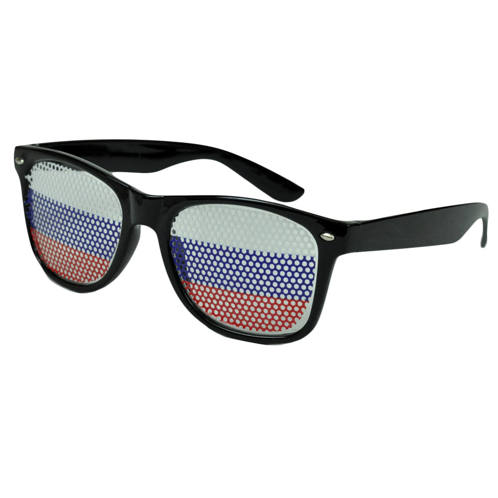 Sun Glasses Fashion Novelty Beach Wayfarer Style Shade Costume Spec Russian Flag
