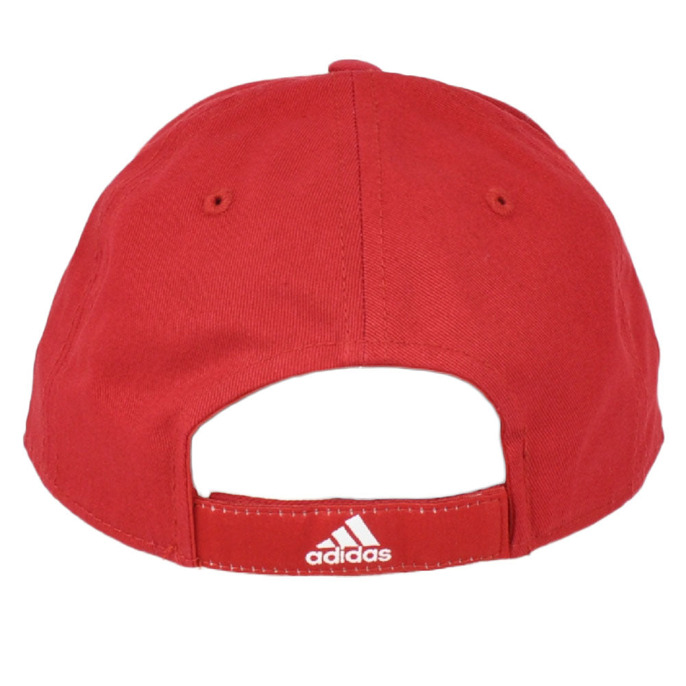 NCAA Adidas Kansas Jayhawks VH55Z Structured Hat Cap Red Adjustable Curved Bill