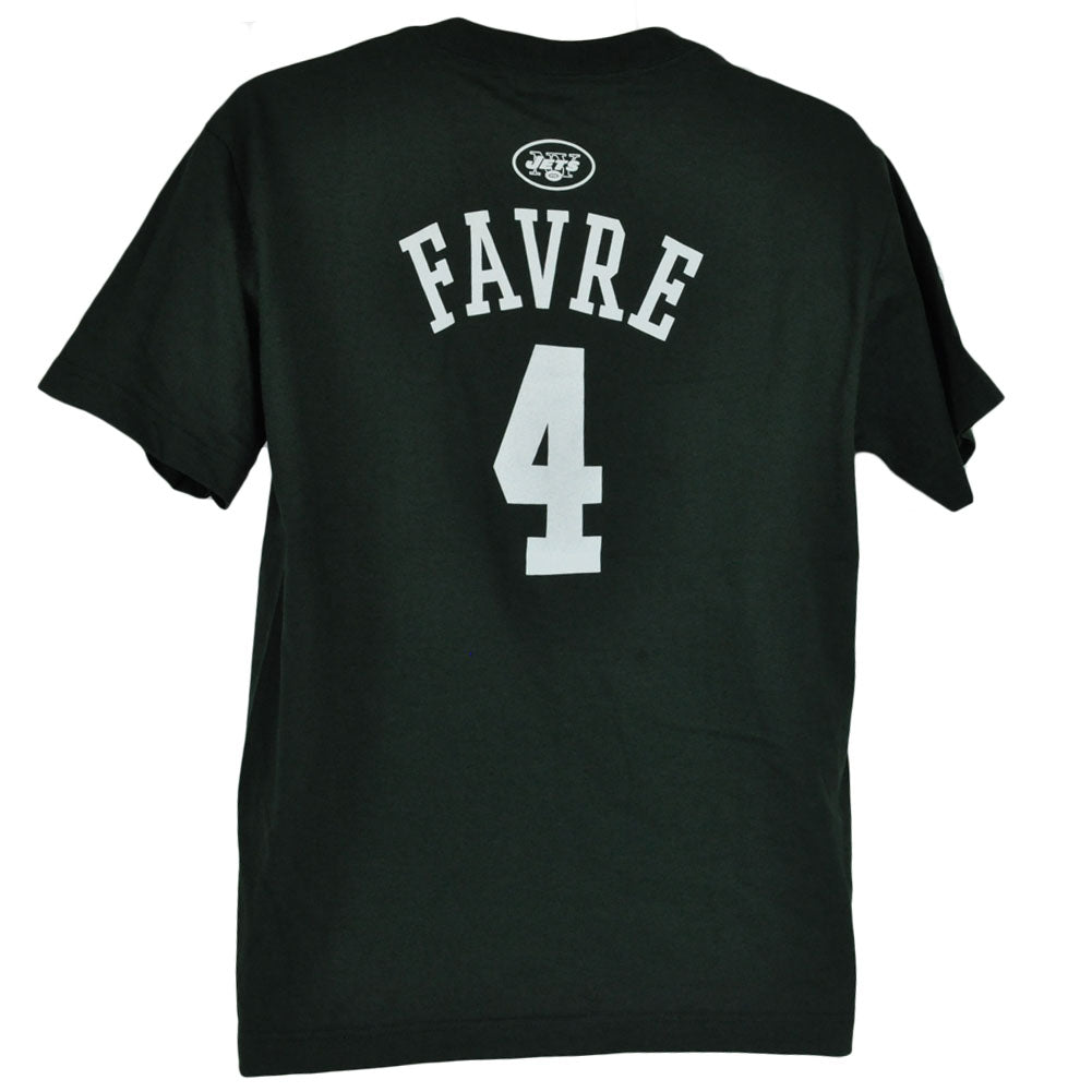 NFL Reebok New York Jets Brett Favre 4 Shirt Tee Youth Kids Tshirt Size