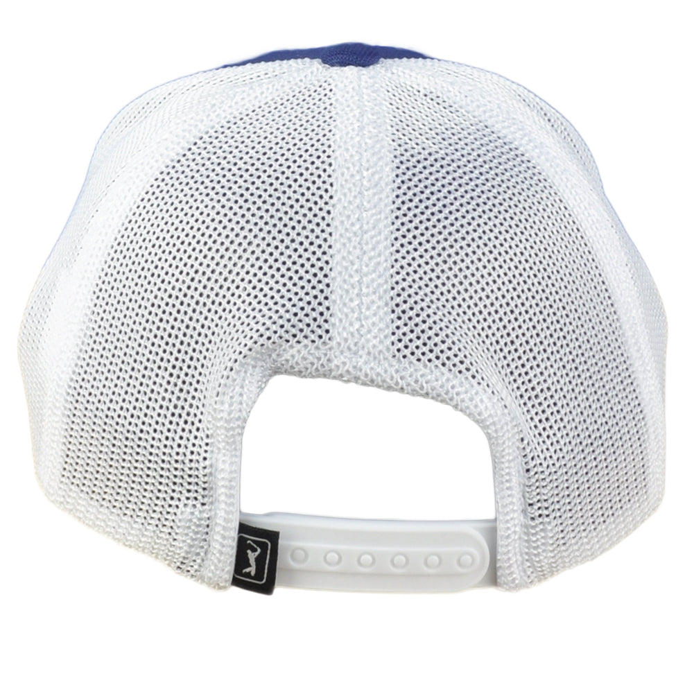 Proseries PGA Tour Golf Professional Mesh Peacoat White Snapback Adult Hat Cap