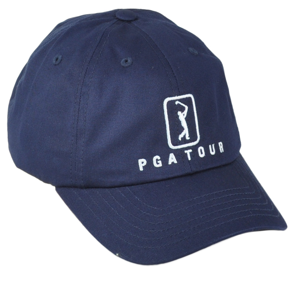 PGA Tour Golf Professional Moisture Wicking Navy Blue Curved Bill Adult Hat Cap