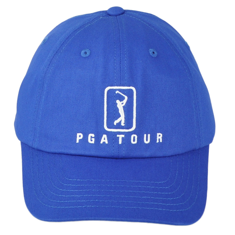 PGA Tour Golf Professional Moisture Wicking Royal Blue Curved Bill Adult Hat Cap