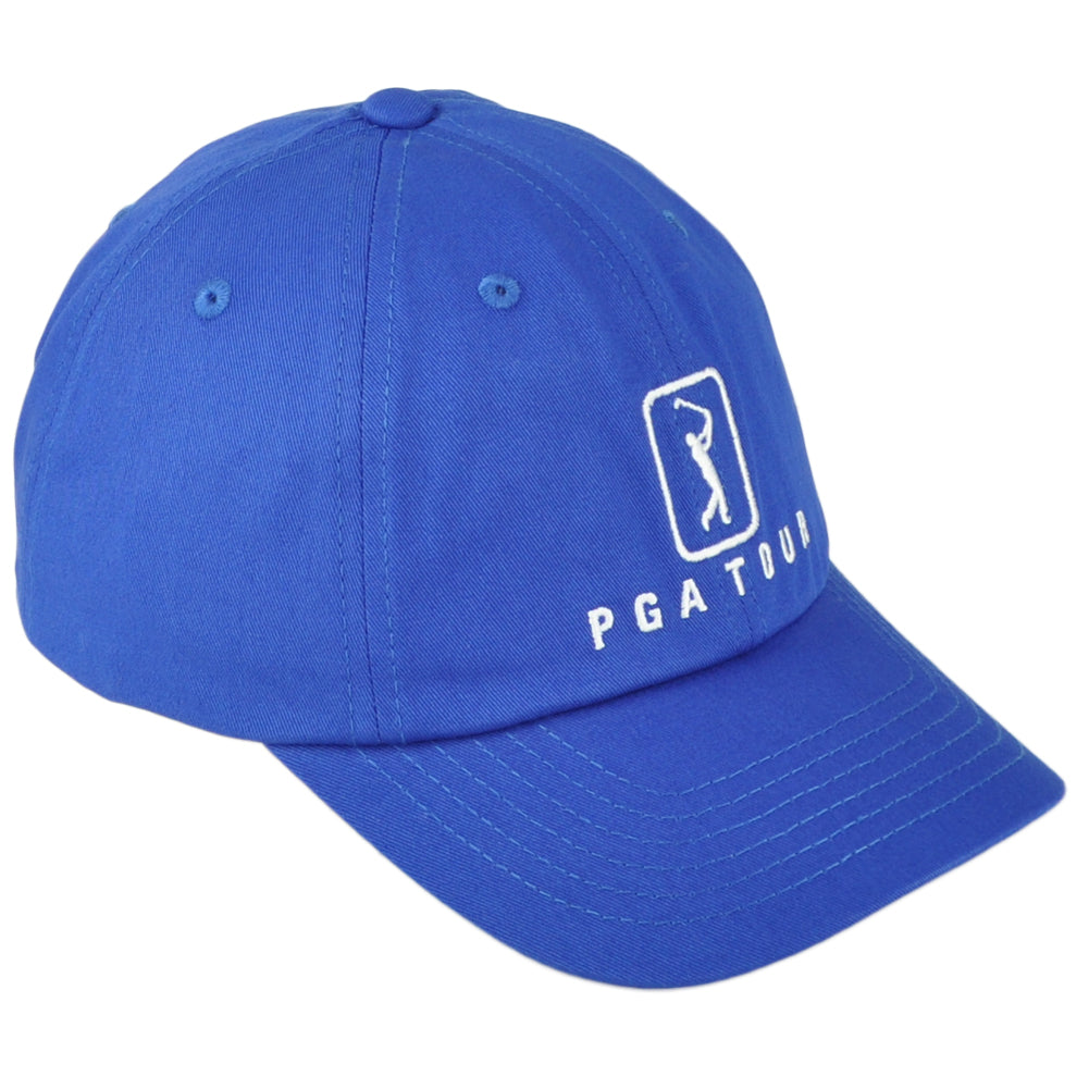 PGA Tour Golf Professional Moisture Wicking Royal Blue Curved Bill Adult Hat Cap