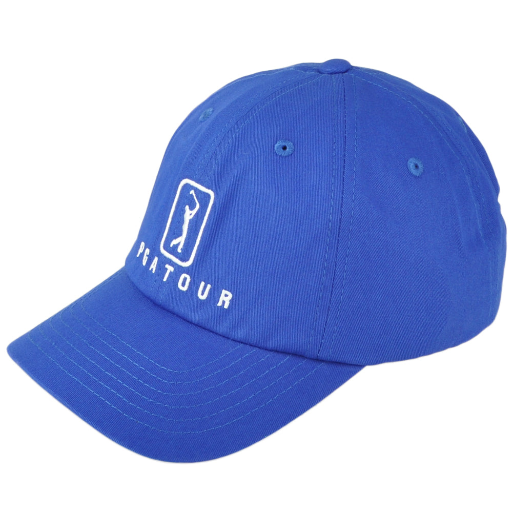 PGA Tour Golf Professional Moisture Wicking Royal Blue Curved Bill Adult Hat Cap