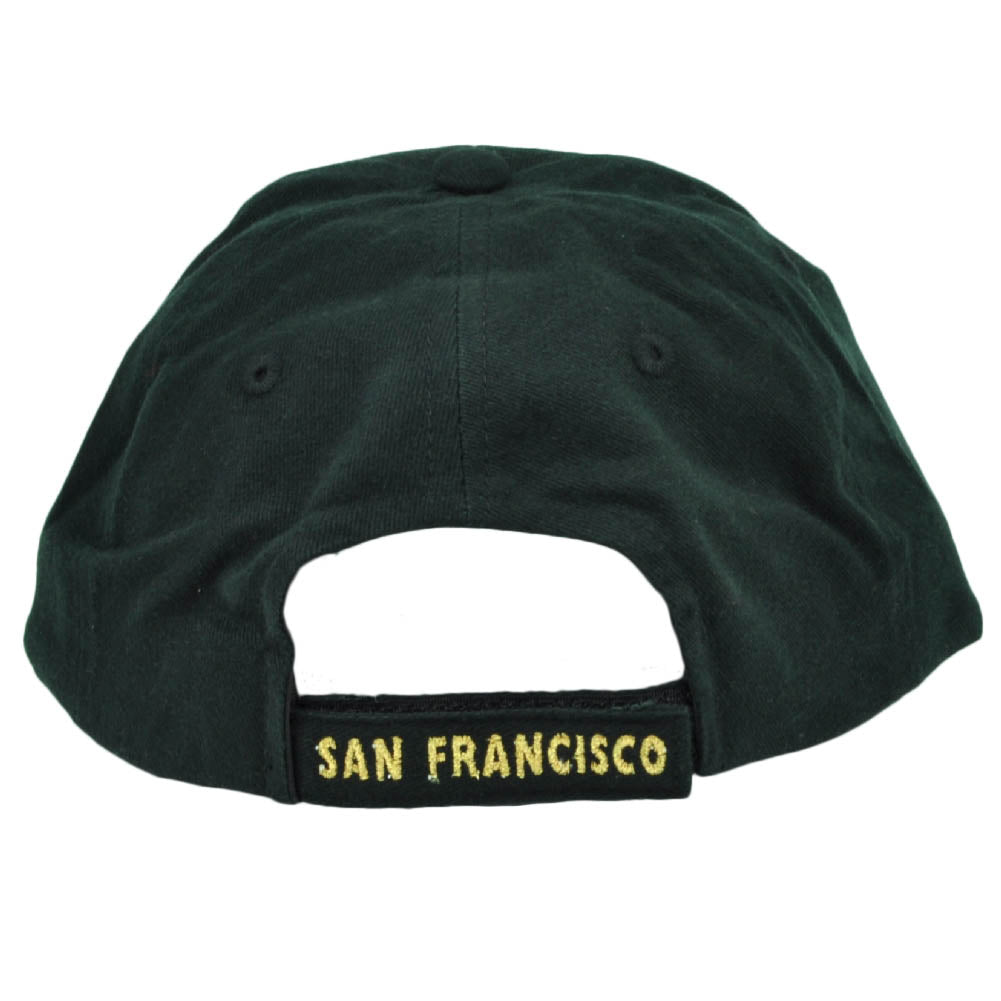 San Francisco City California Cali State USA Rhinestone Black Adjustable Hat Cap