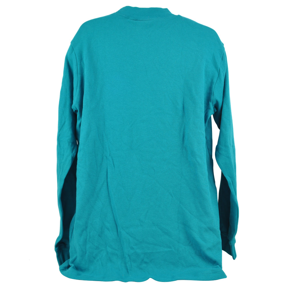 NFL Miami Dolphins Football Long Sleeve Adults Men Tshirt Aqua Sports