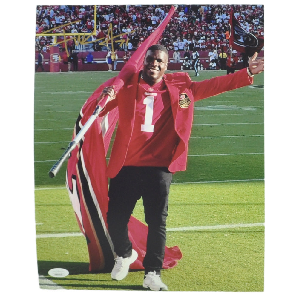 NFL San Francisco 49ers Frank Gore #1 11x14 Autograph Signed Photograph JSA Card