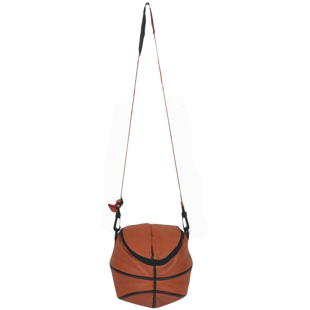 NBA Basketball Ball Shaped Lunch Bag Box Sports Insulated Cooler Shoulder Sling