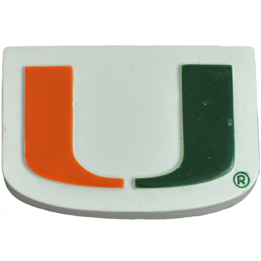 NCAA UM Miami Hurricanes Sport Beads College Football Game Mardi Gras Necklace