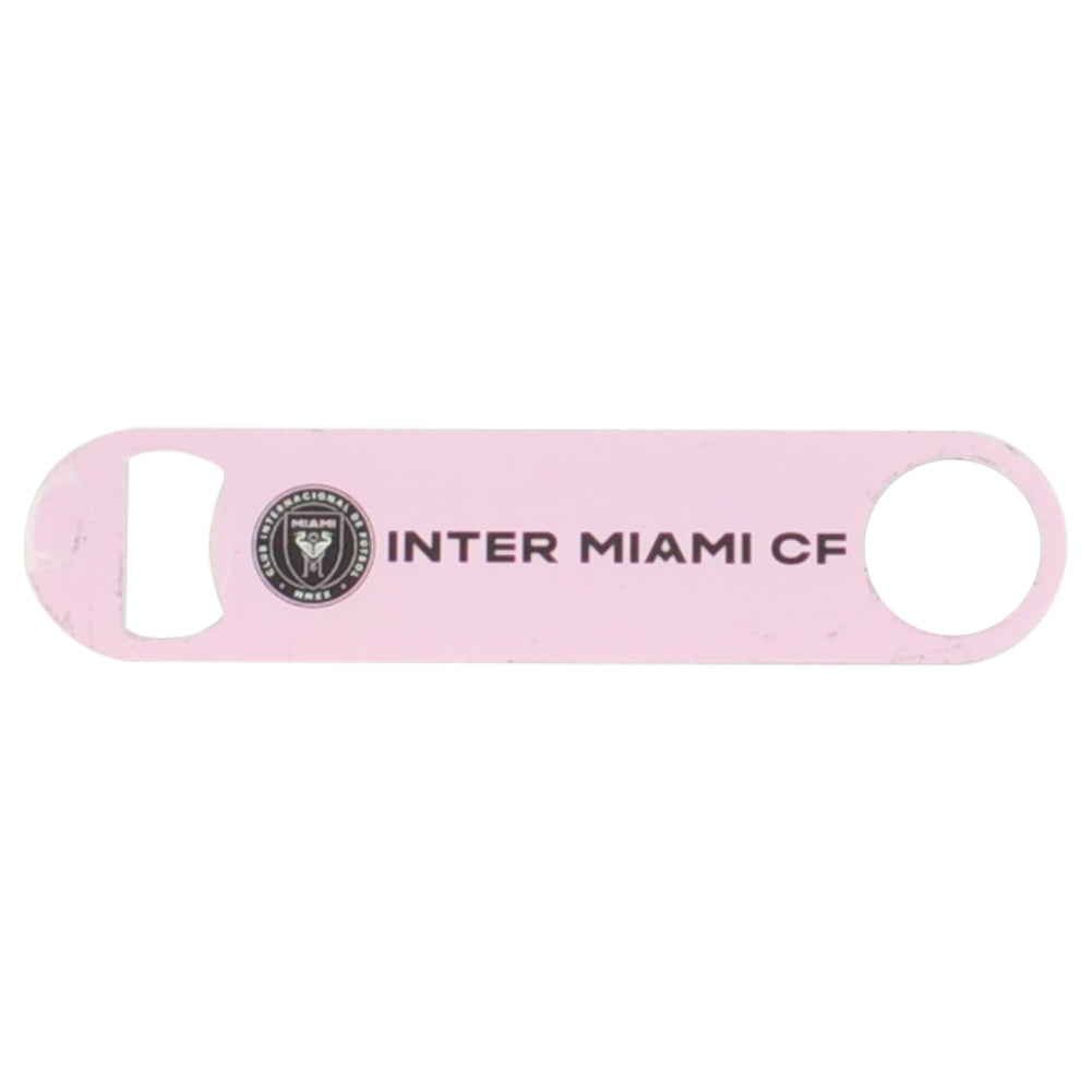 MLS Inter Miami CF Futbol Soccer 2 Sided Bottle Opener Black Pink Fan Sports