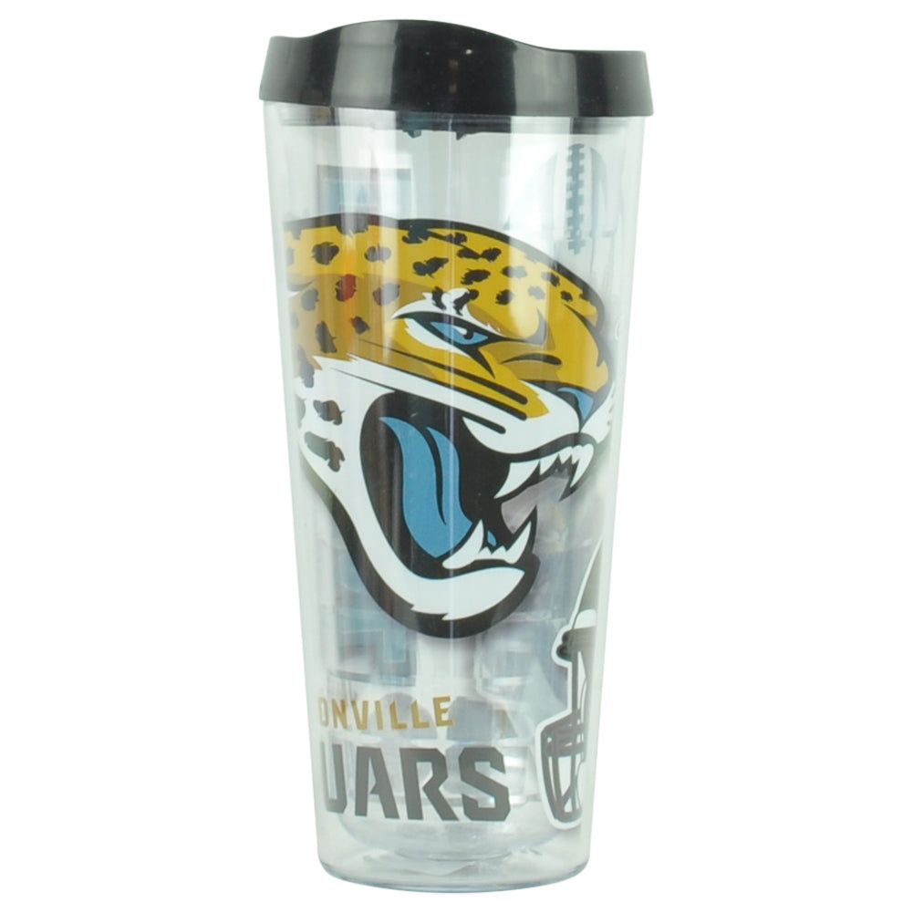 NFL Jacksonville Jaguars Duuuval Football 22oz Tervis Classic Tumbler Allover