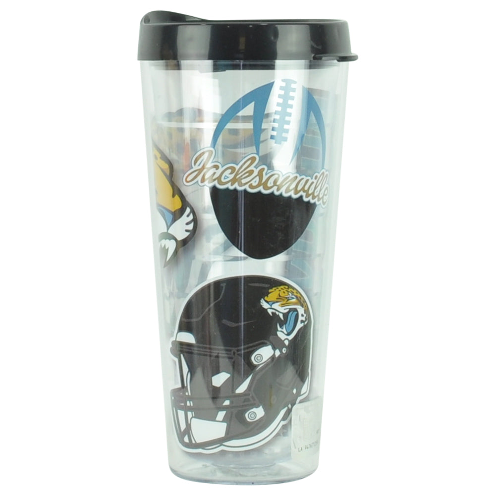 NFL Jacksonville Jaguars Duuuval Football 22oz Tervis Classic Tumbler Allover