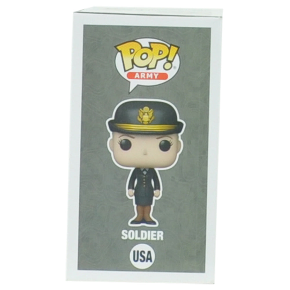 Funko Pop! Female U.S. Army Soldier Black Uniform Proud Vinyl Figurine Blon Hair