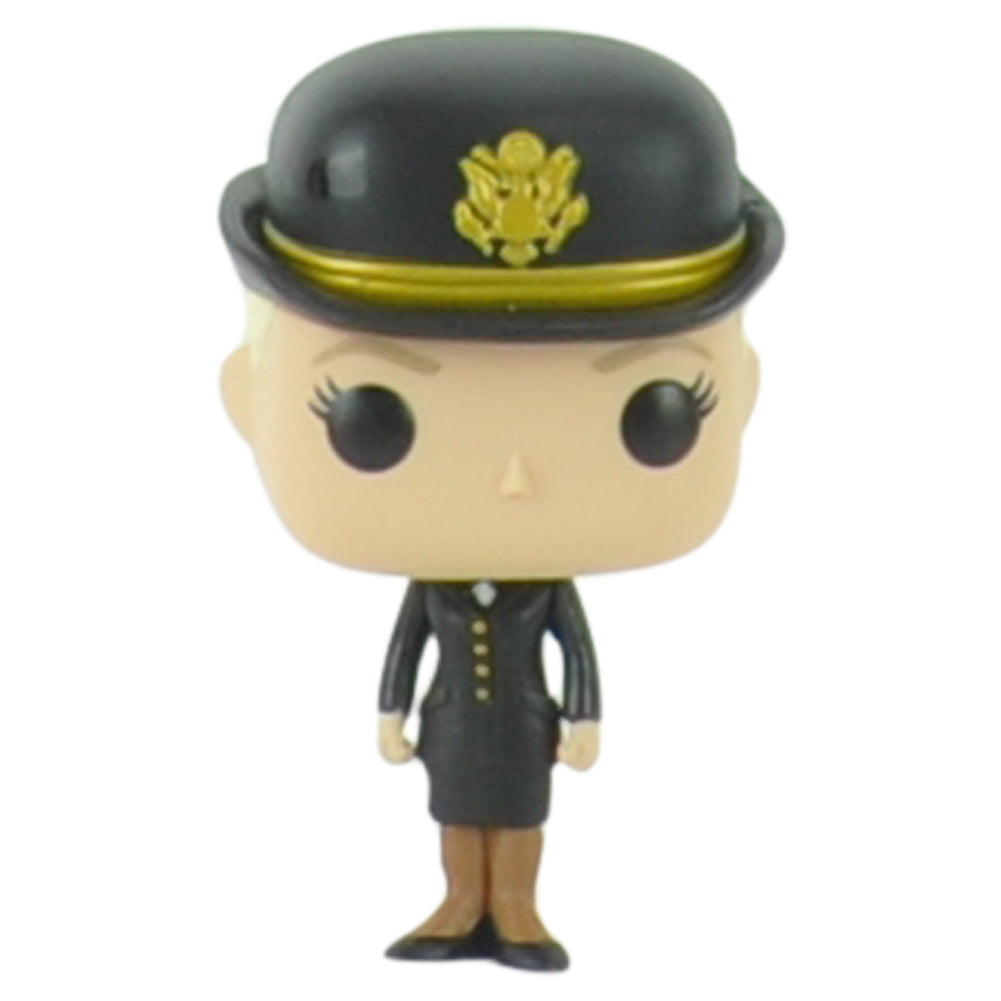 Funko Pop! Female U.S. Army Soldier Black Uniform Proud Vinyl Figurine Blon Hair