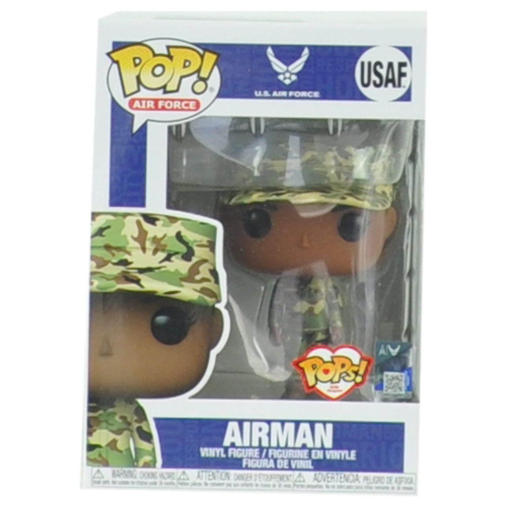 Funko Pop! Female U.S. Air Force USAF Airman Proud Vinyl Figurine Dark Hair Camo