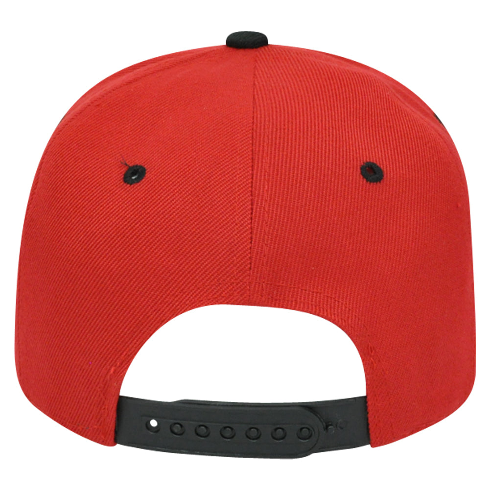 Chicago Illinois Chi Town Windy City USA Bull Horns Red Black Snapback Hat Cap